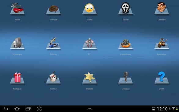 Catégorie films Android