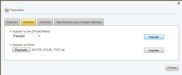 Importation document