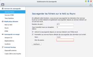 Sauvegarde avec Rsync