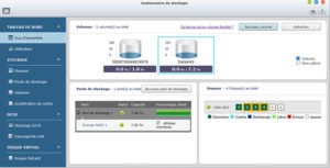 Gestionnaire de stockage sur le Qnap TS-670