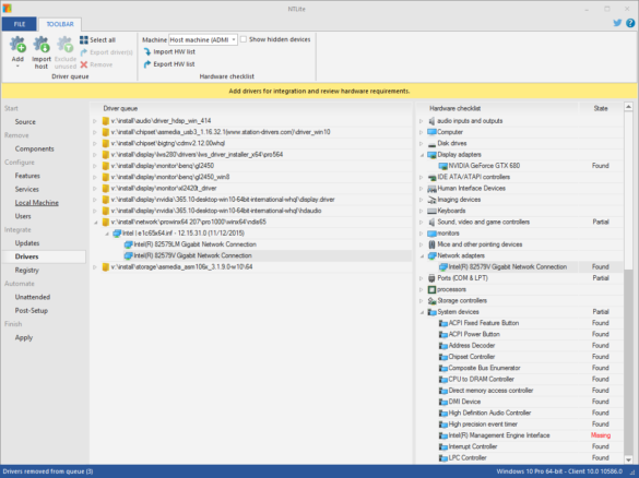 intégration drivers