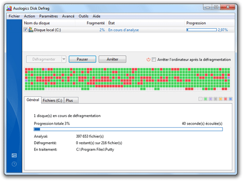 Auslogics Disk Defrag