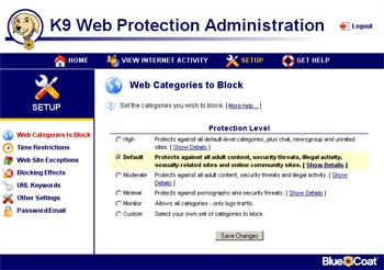 Administration K9 Web Protection
