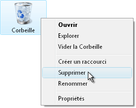 Effacer L Option Supprimer De La Corbeille