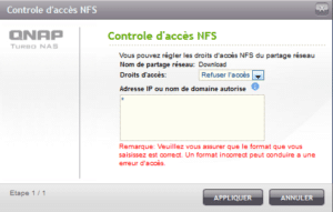 Permissions NFS