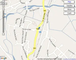 Une carte Google Maps de la photo géolocalisée