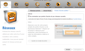 Paramétrage Wifi des réseaux publics