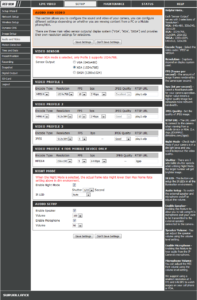 menu Audio and Video