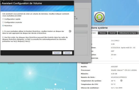 Le NAS avec MyArchive