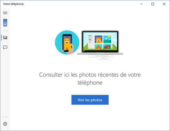 Photos du téléphone depuis votre PC