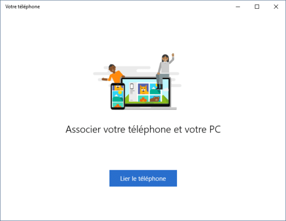 Association du téléphone et du PC