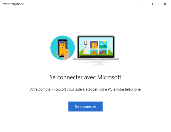 Connexion avec un compte Microsoft