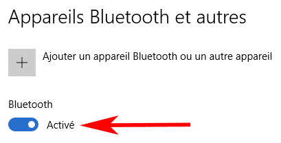 Activer le Bluetooth sous Windows
