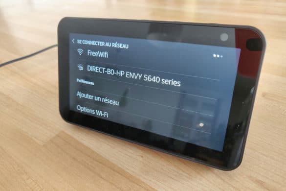 Connexion réseau avec Echo Show 5
