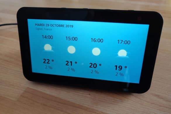 Météo sur Echo Show 5