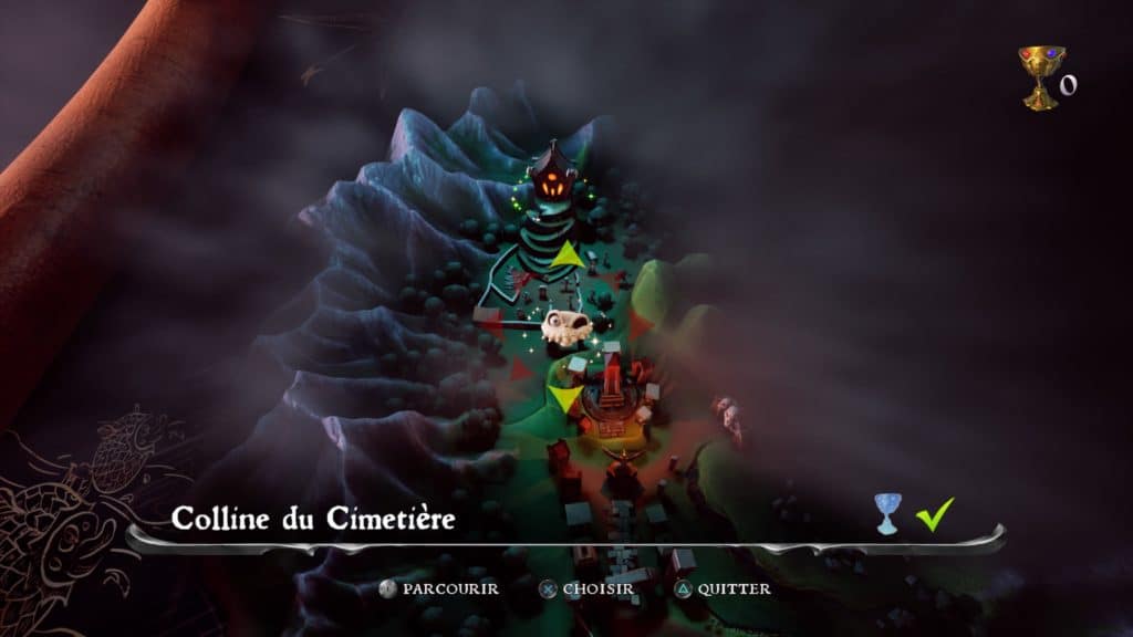 Carte des niveaux de MediEvil