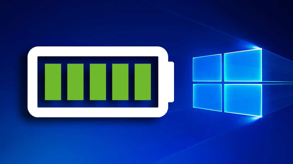 Batterie Windows 10