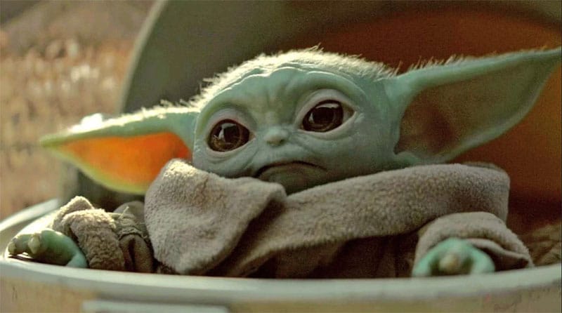 Bébé Yoda dans The Mandalorian