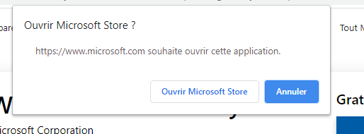 Ouvrir Microsoft Store