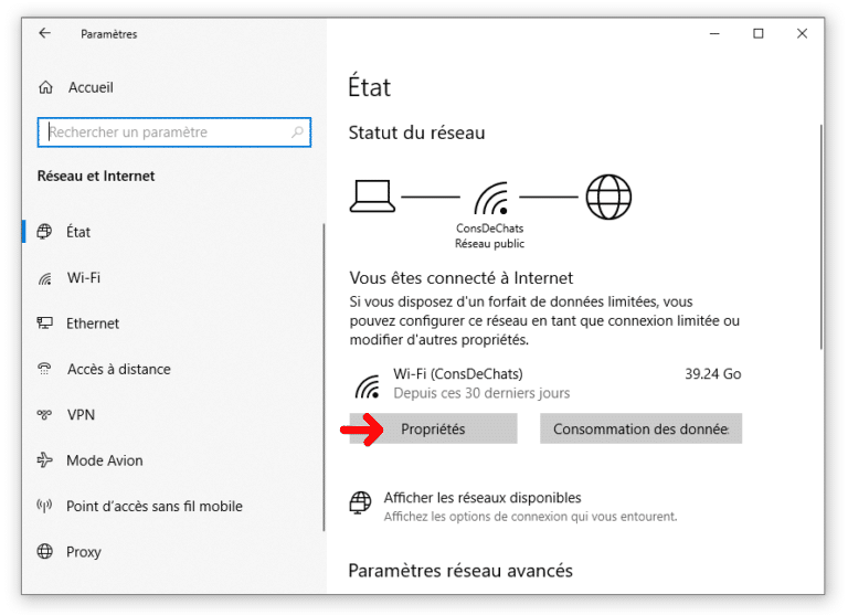 Comment connaître la vitesse de sa connexion WiFi sous Windows 10