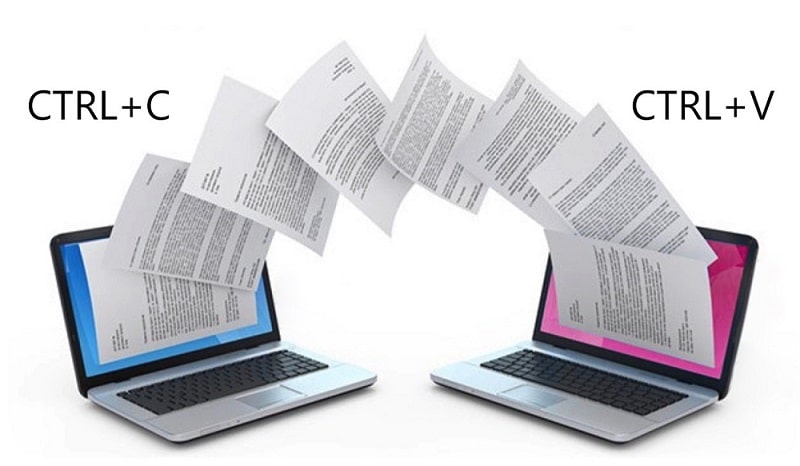 Copier-coller entre PC