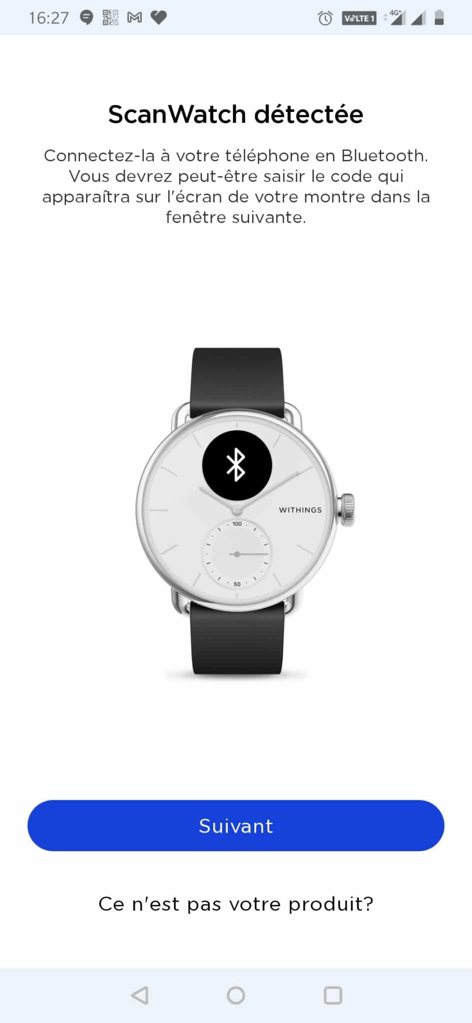 Withings Scanwatch - Montre Connectée Hybride avec ECG, Fréquence  Cardiaque, SPO2 et Suivi du Sommeil, Smartwatch Sport, Podometre, avec  Chargeur