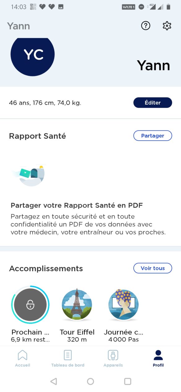 rapport de santé