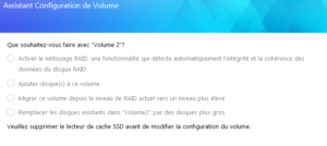 Migration volume cache SSD actif