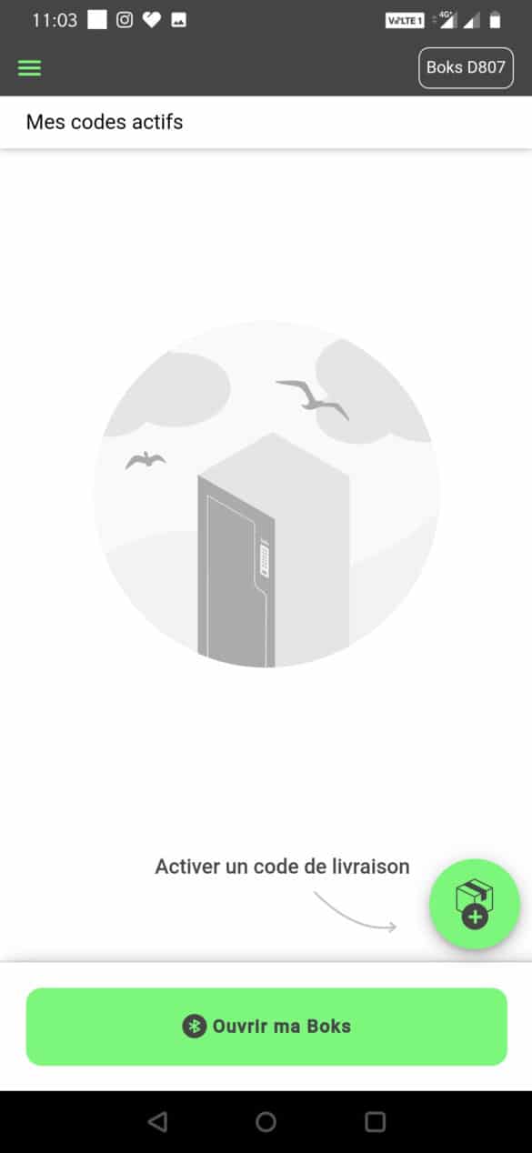 activer code livraison