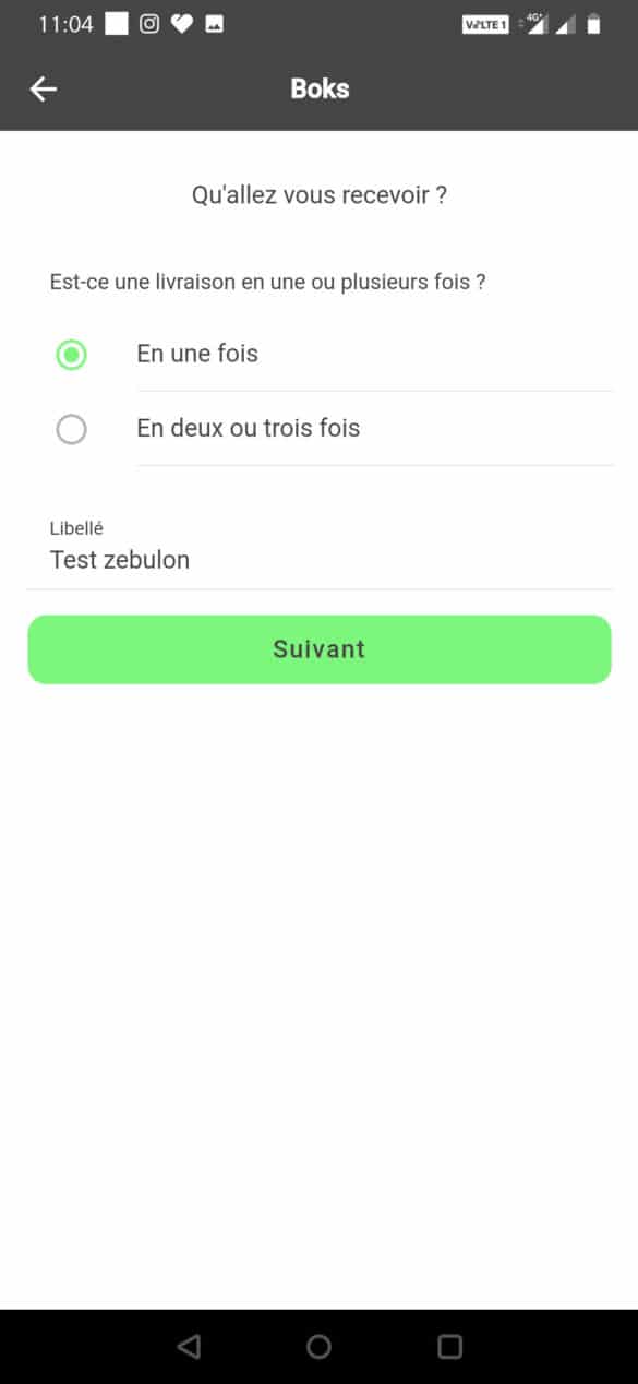 livraison simple ou multiple