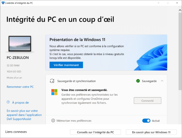 Interface PC Health Check