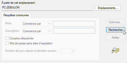 Rechercher un utilisateur