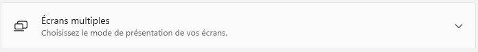écrans multiples