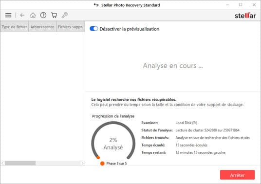 Recherche de fichiers perdus