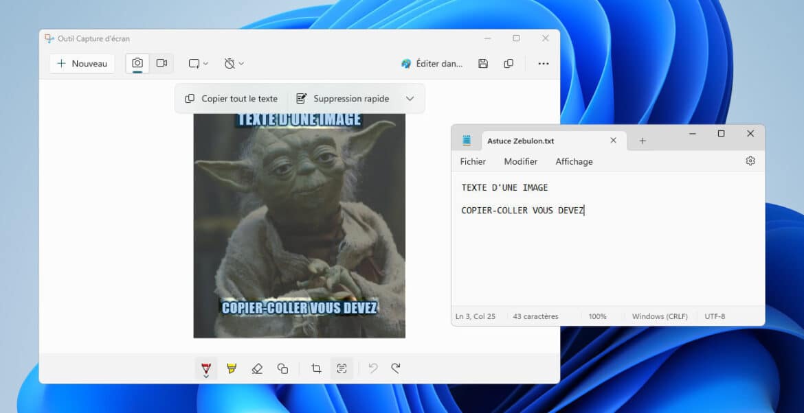 copier-coller du texte depuis une image