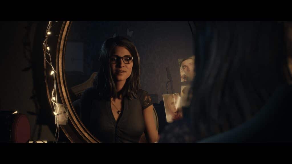 Femme dans un miroir