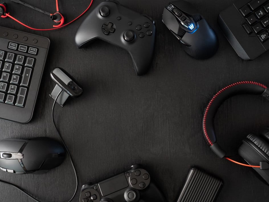 a group of gaming devices