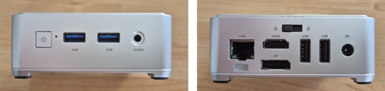 Faces avant et arrière du NiPoGi E2