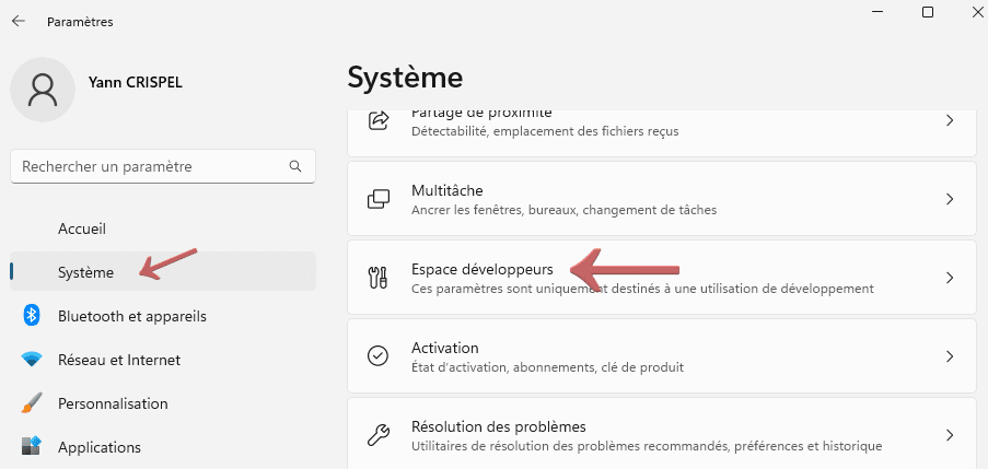 Espace développeurs Windows