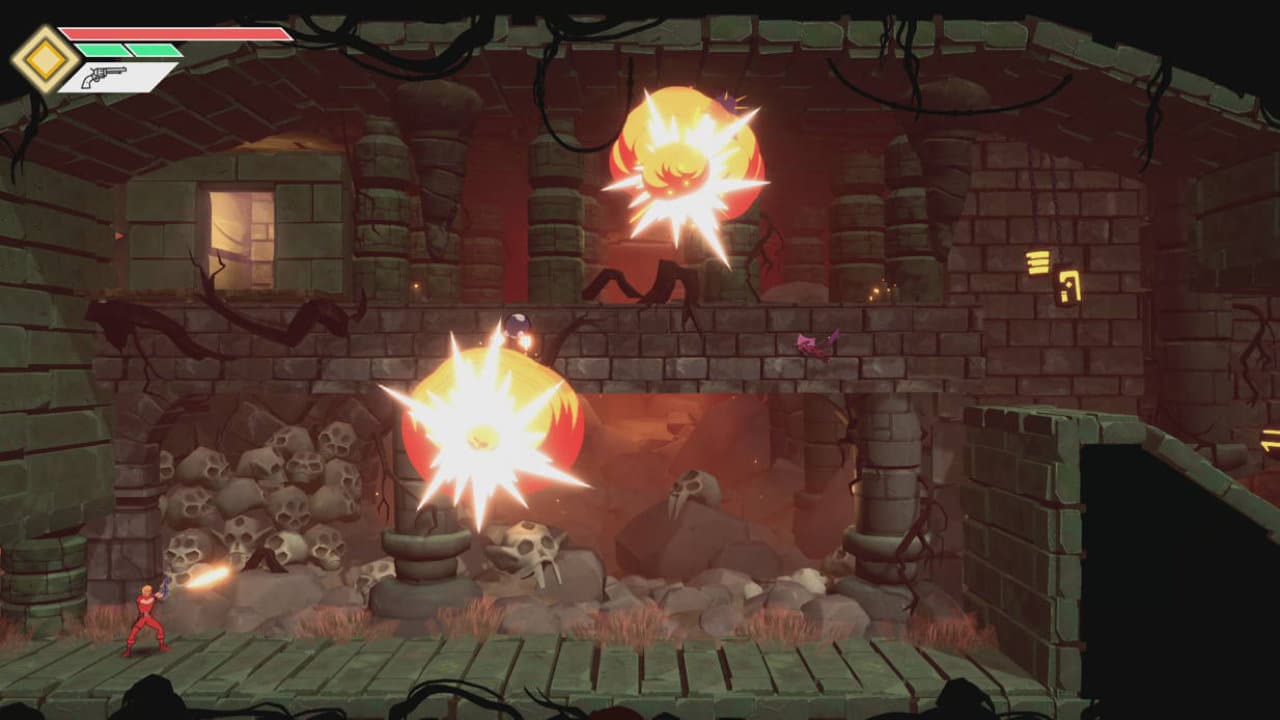 Explosions dans Space Adventure Cobra : The Awakening PS5
