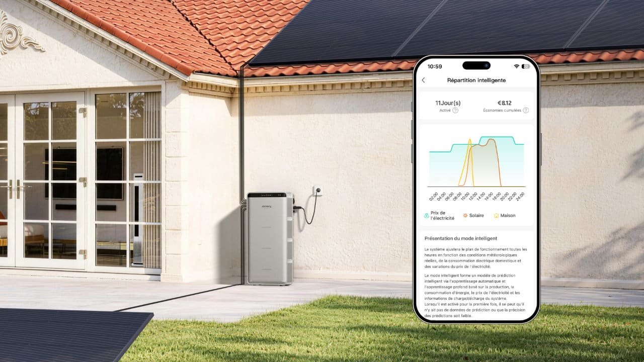 Système solaire avec application de gestion