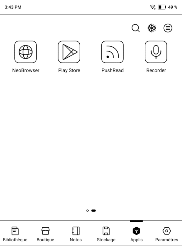 Google Play Store sur BOOX Go 6 Gen II