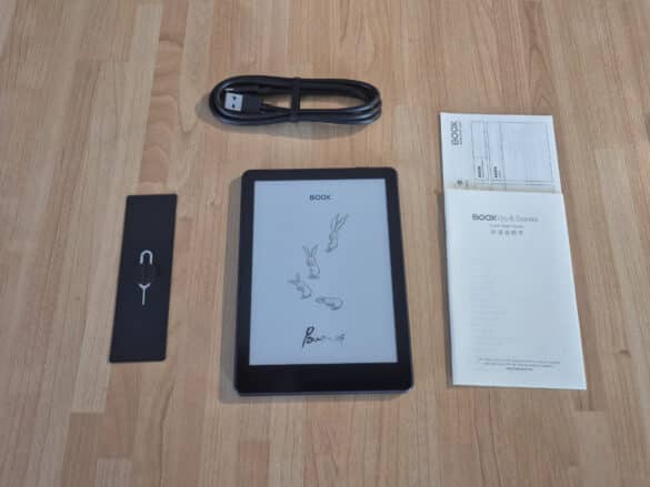 Contenu de la boîte de la BOOX Go 6 Gen 2 et accessoires fournis